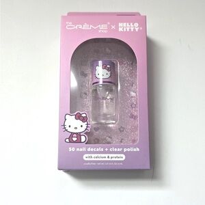 The Creme Shop x HELLO KITTY 50 Nail Decals + Clear Polish